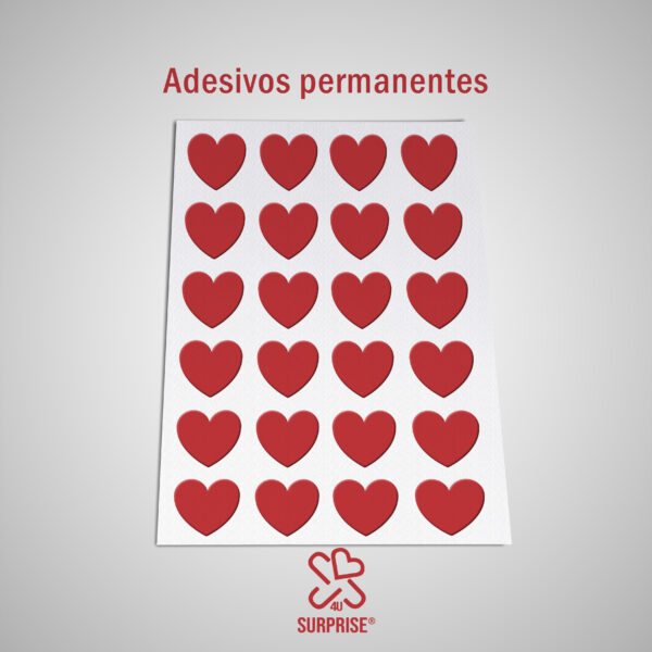 Adesivo Permanente Coração 2 cm